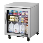 True TUC-27G-HC~FGD01 - Undercounter Refrigerator, (1) glass door, (2) shelves